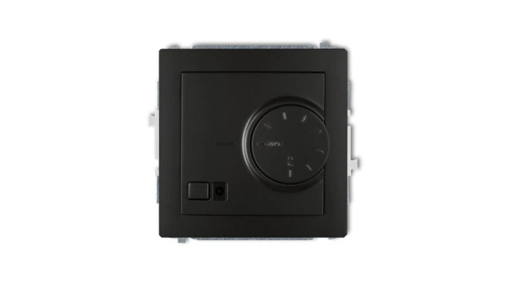 DECO Regulator temperatury elektroniczny z czujnikiem podpodłogowym czarny mat 12DRT-1
