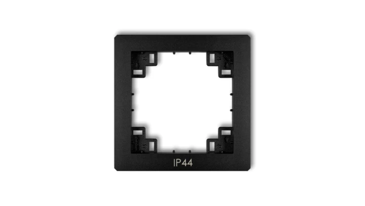 Ramka pośrednia do łączników IP44 czarny mat 12DRPH
