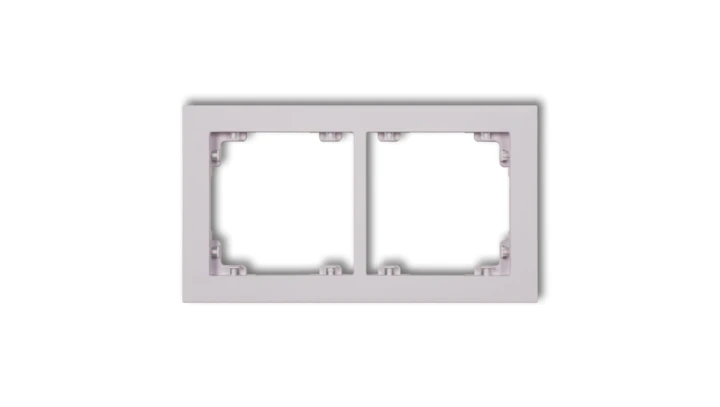 DECO Ramka podwójna DECO Pastel Matt liliowy 41DR-2