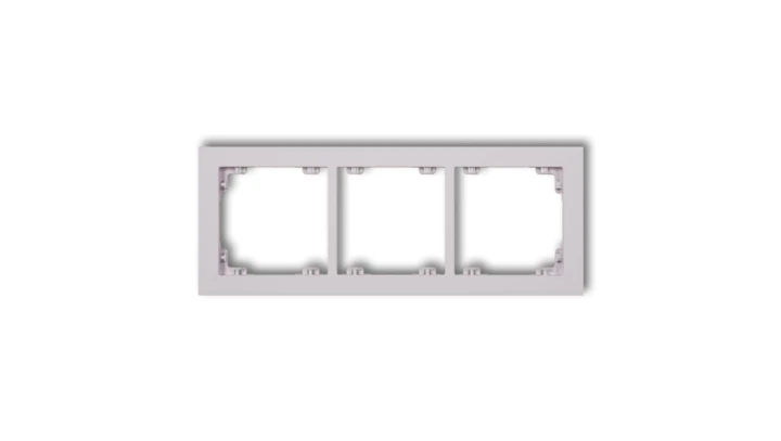 DECO Ramka potrójna DECO Pastel Matt liliowy 41DR-3