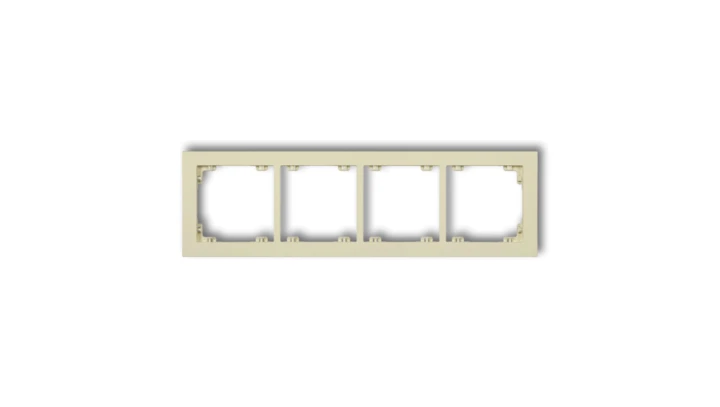 DECO Ramka poczwórna DECO Pastel Matt orzech ziemny 44DR-4