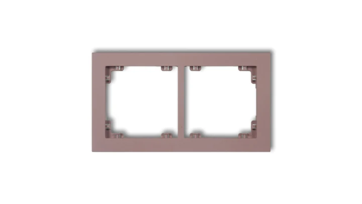 DECO Ramka podwójna DECO Pastel Matt lawendowy 42DR-2