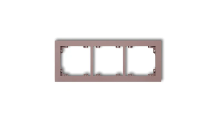 DECO Ramka potrójna DECO Pastel Matt lawendowy 42DR-3