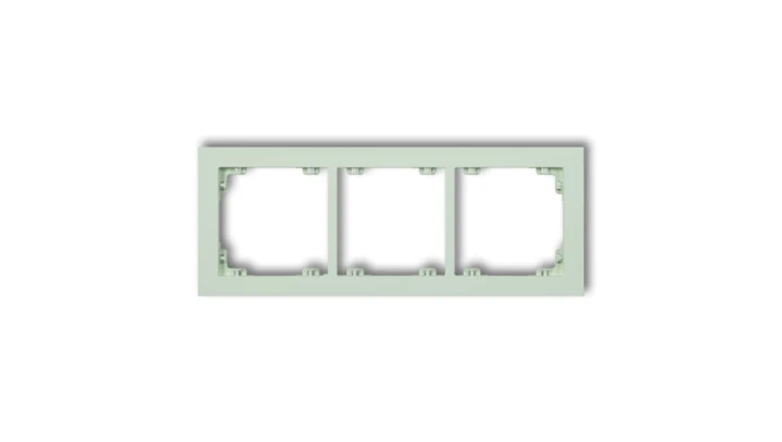 DECO Ramka potrójna DECO Pastel Matt miętowy 46DR-3