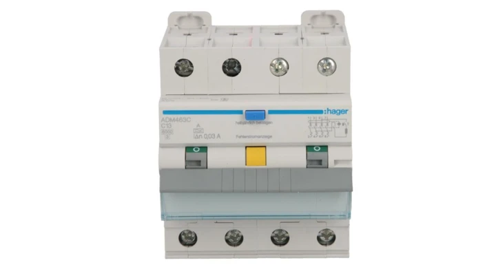 Wyłącznik różnicowo-nadprądowy RCBO 4P C13A 0,03A Typ A 6kA RCBO ADM463C