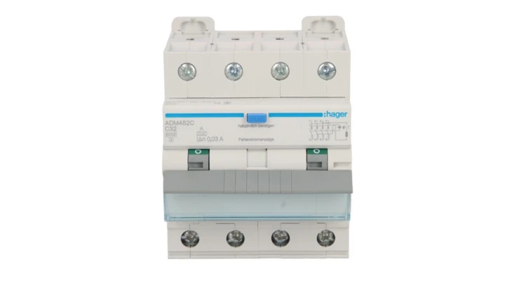 Wyłącznik różnicowo-nadprądowy RCBO 4P C32A 0,03A Typ A 6kA RCBO ADM482C