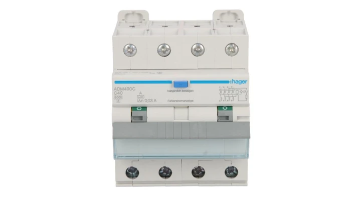 Wyłącznik różnicowo-nadprądowy RCBO 4P C40A 0,03A Typ A 6kA RCBO ADM490C