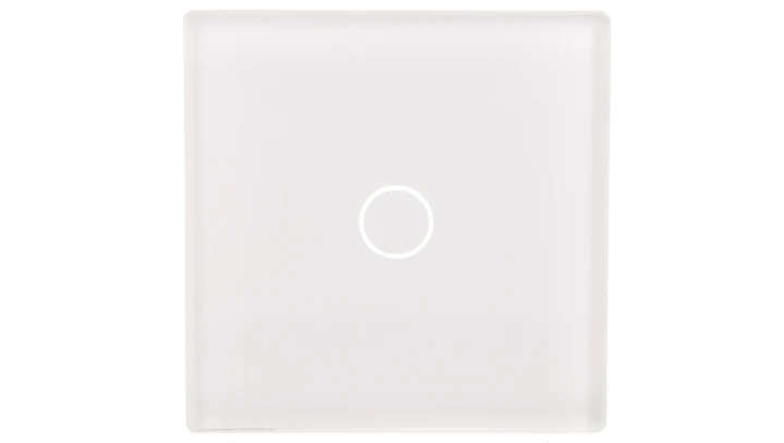 TouchMe Mały panel szklany, łącznik pojedynczy, biały TM530W