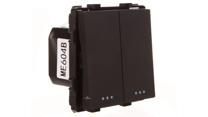 TouchMe Mechanizm łącznik świecznikowy czarny ME604B