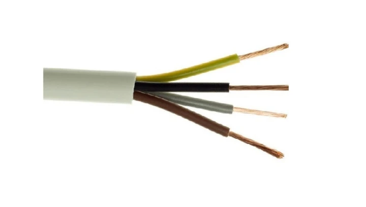 Przewód warsztatowy H05VV-F (OWY) 4x0,75 żo biały /50m/