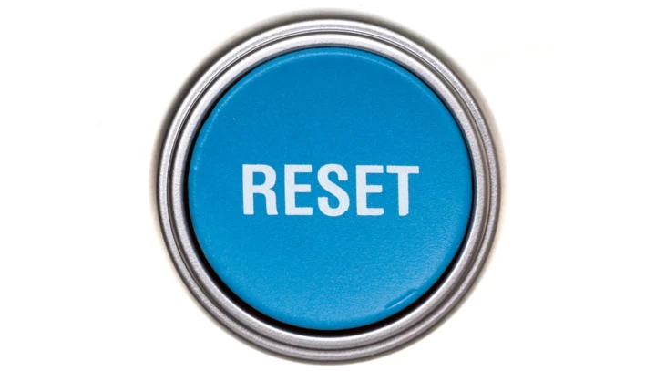 Napęd przycisku przedłużany niebieski /RESET/ z samopowrotem LPCR1196