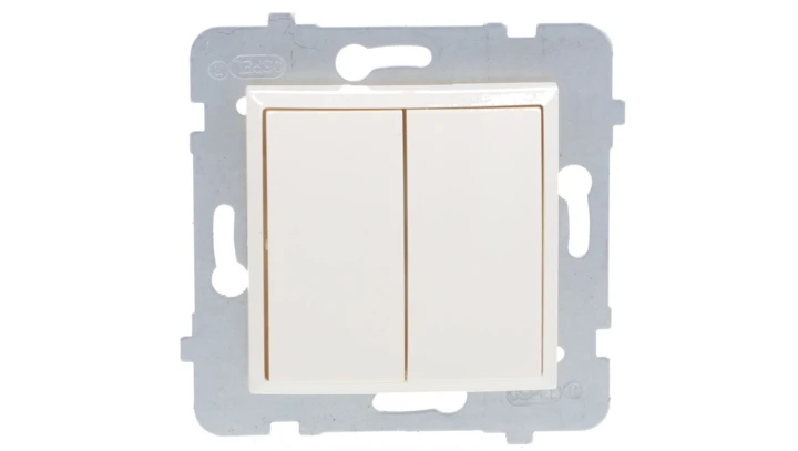 ARIA Łącznik dwugrupowy świecznikowy ecru ŁP-2U/m/27
