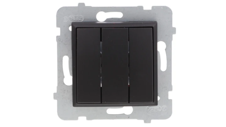 ARIA Łącznik potrójny czarny metalik ŁP-13U/m/33