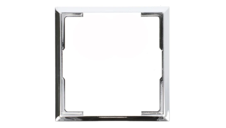 ARIA Ramka ozdobna do gniazd: wtyczkowych pojedynczych, teleinformatycznych i ściemniaczy srebro RO-2U/67