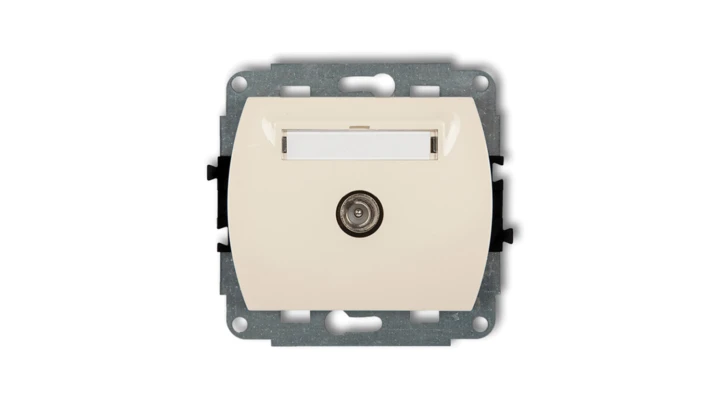 TREND Gniazdo antenowe pojedyncze TV beżowy 1GTV-1