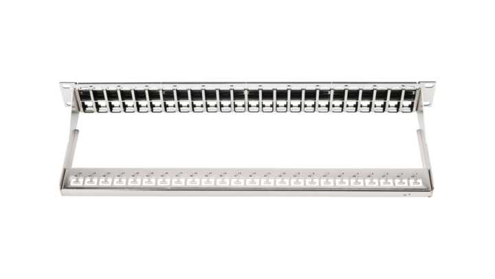 Patch panel pusty 19 cali 48x1U keystone 1U czarny (RAL 9005) DN-91424