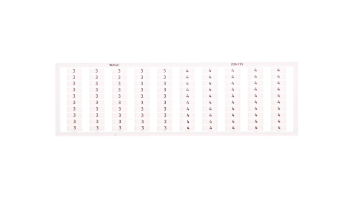 Ramka z oznacznikami 50x 3/4 jasnozielona 209-719 /5szt./