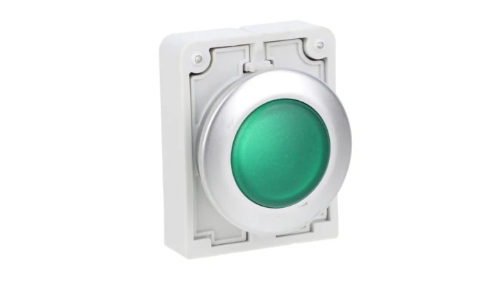 Główka lampki sygnalizacyjnej 30mm płaska zielona M30C-FL-G 183283