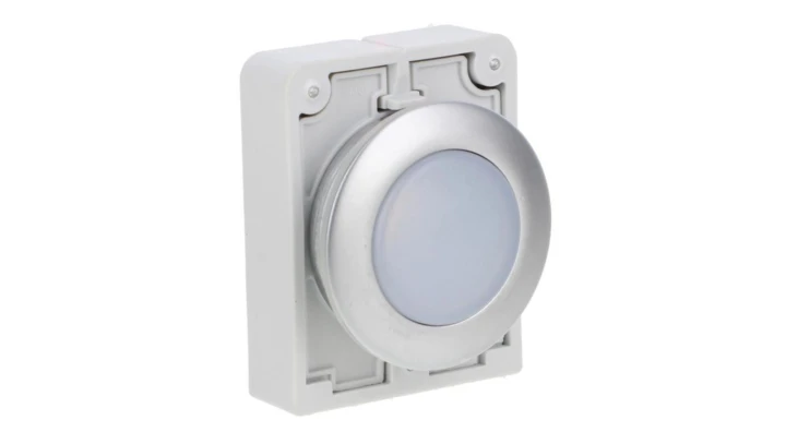 Główka lampki sygnalizacyjnej 30mm płaska biała M30C-FL-W 183287