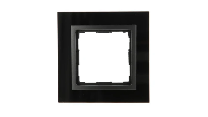 VENA2 Ramka pojedyncza szkło Xglass akrylowe czarny + antracyt 5209181