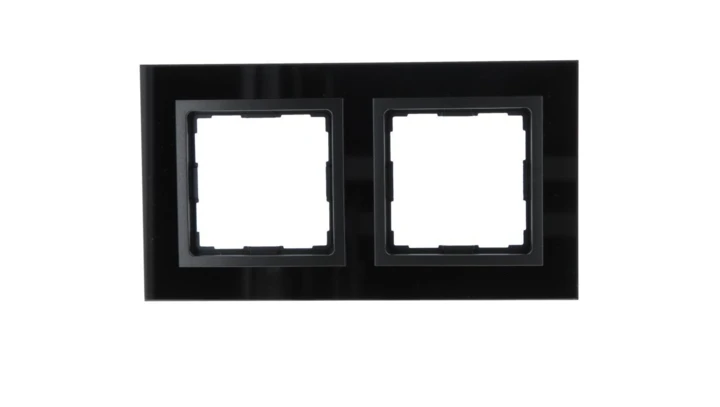 VENA2 Ramka podwójna szkło Xglass akrylowe czarny + antracyt 5209182
