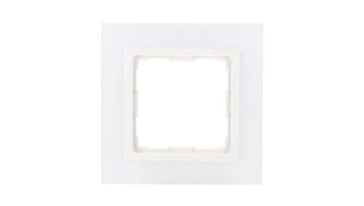 VENA2 Ramka pojedyncza szkło Xglass akrylowe białe + biały 5204181