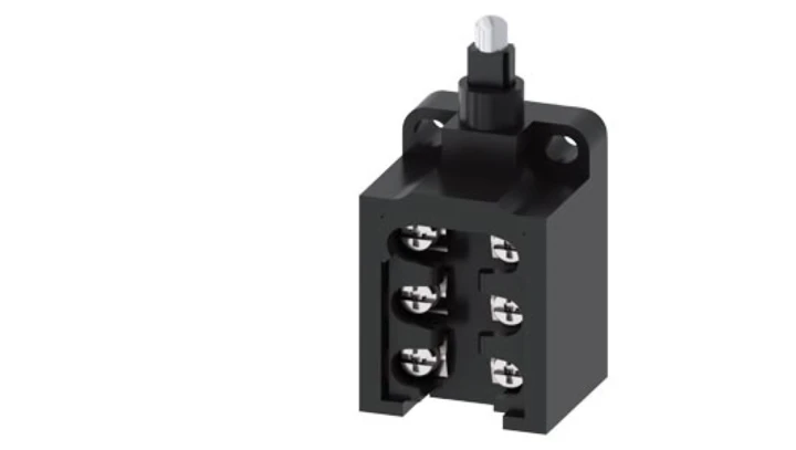 Wyłącznik krańcowy otwarty 1Z 2R pełzające wyprzedający i zwłoczny tworzywo 30mm trzpień teflonowy IP10 3SE5250-0MC05