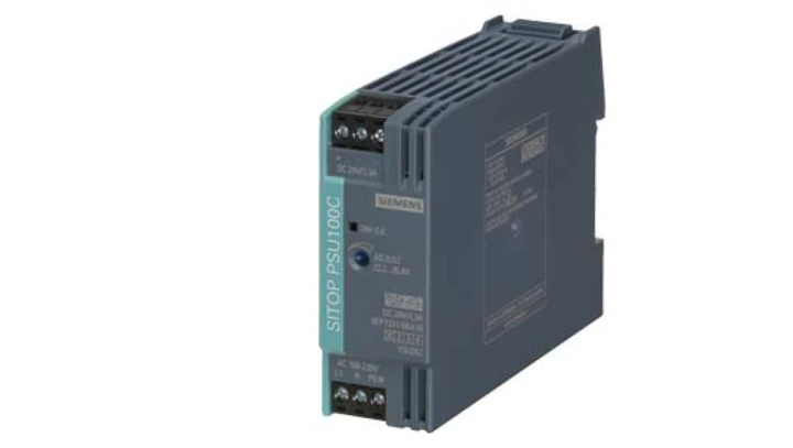 Zasilacz SITOP PSU100C 24 V/1.3 A STABILIZED POWER SUPPLY INPUT: AC 120-230 V (DC 110-300 V) OUTPUT: DC 24 V/1.3 A 6EP1331-5BA10