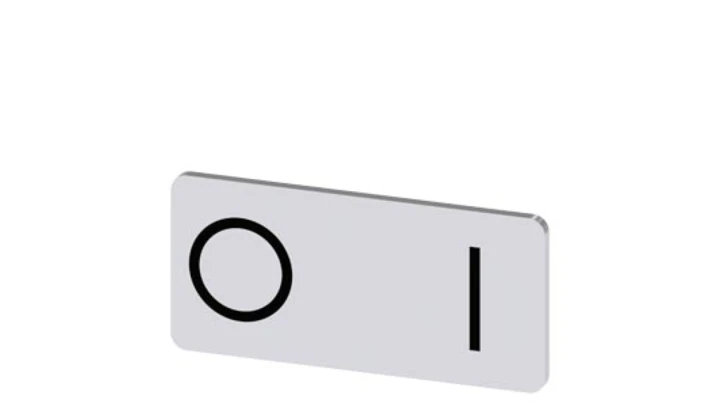 Etykieta samoprzylepna 12,5x27mm srebrna czarna inskrypcja /O I/ SIRIUS ACT 3SU1900-0AC81-0QG0 /10szt./