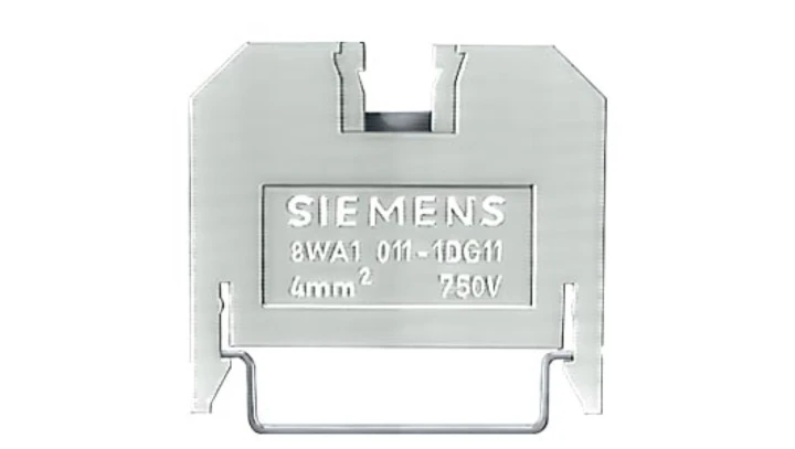 ZACISKI PRZEL. Z IZOLAT. Z TERMOPLASTU, OBUSTRONNE ZACISK POJEDYNCZY 6 5mm 8WA1011-1DG11 /100szt./