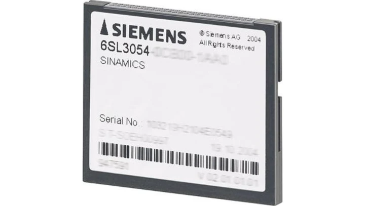 SINAMICS S120 COMPACTFLASH CARD W/O 6SL3054-0FB00-1BA0