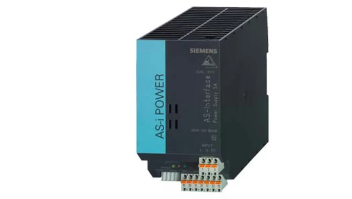 AS-INTERFACE ZASILACZ SIECIOWY IP20 NAPIĘCIE WYJŚCIOWE: AS-I 30V (5A), NAPIĘCIE WEJŚCIOWE: 120V/230V AC Z WBU 3RX9502-0BA00