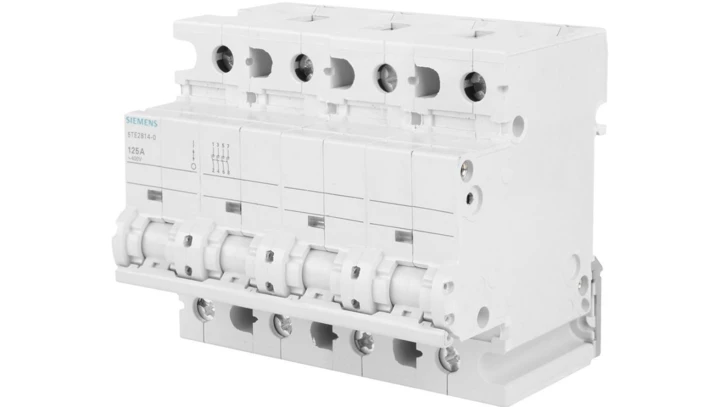 Rozłącznik modułowy 125A 4P 400V możliwy wyzwalacz 5TE2814-0