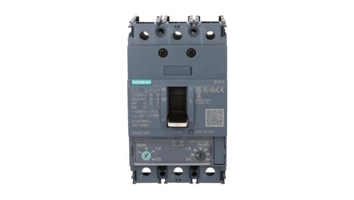 Wyłącznik mocy 3P 160A Icu 36kA 415V AC wyzwalacz TM240 LI przyłącza śrubowe 3VA1116-4EF32-0AA0