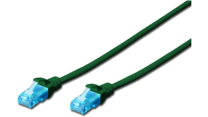 Kabel krosowy (Patch Cord) U/UTP kat. 5e zielony 5m DK-1512-050/G