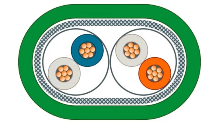 Kabel krosowy (patchcord) Ethernet TP 2xRJ45 /1 m/ 6XV1850-2GH10