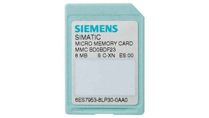 Karta pamięci SIMATIC S7,MMC SIMATIC S7-300/C7/ET 200, 3.3V 6ES7953-8LP31-0AA0