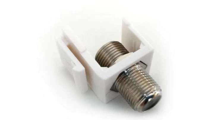 Uchwyt Keystone ze złaczem F/F żeńskim CL-BLIND-F-GN /10szt/