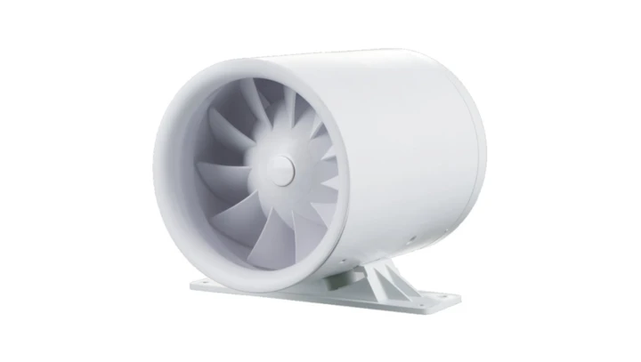 Wentylator kanałowy 100mm standard bialy dwubieg z podst.montażowa 100QUIETLINEKDUO