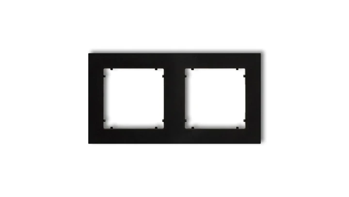 MINI Ramka podwójna czarny mat 12MR-2