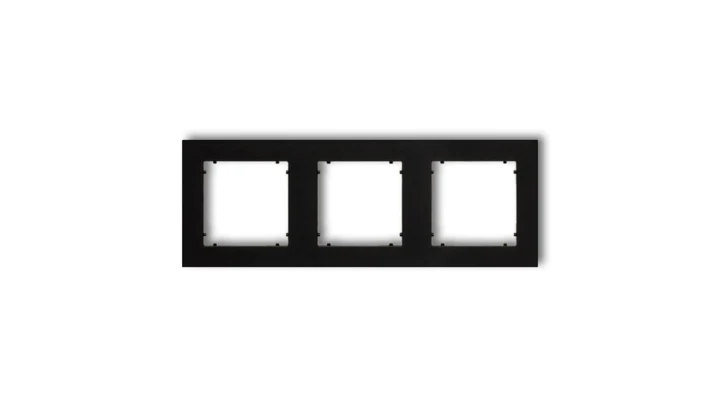 MINI Ramka potrójna czarny mat 12MR-3