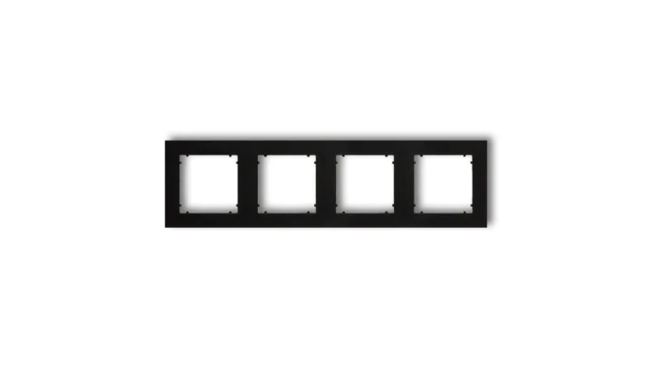 MINI Ramka poczwórna czarny mat 12MR-4