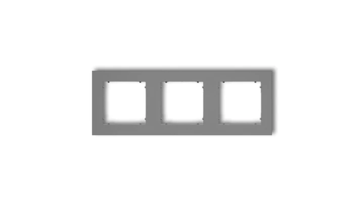 MINI Ramka potrójna szary mat 27MR-3