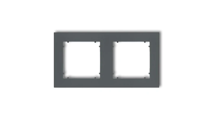 MINI Ramka podwójna grafitowy mat 28MR-2