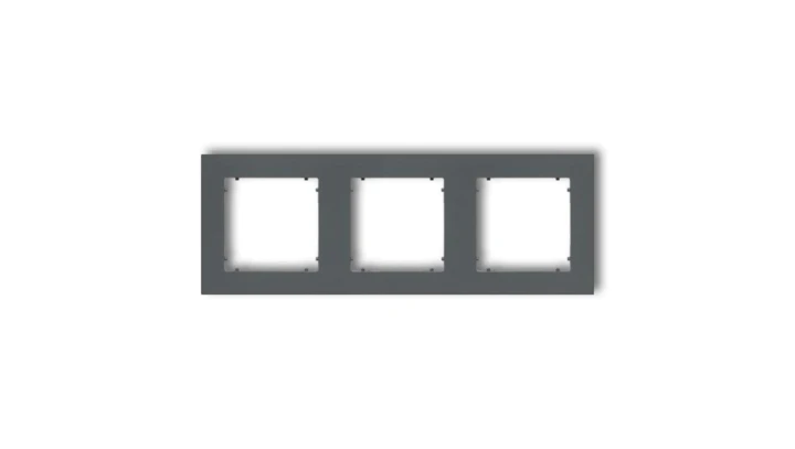 MINI Ramka potrójna grafitowy mat 28MR-3