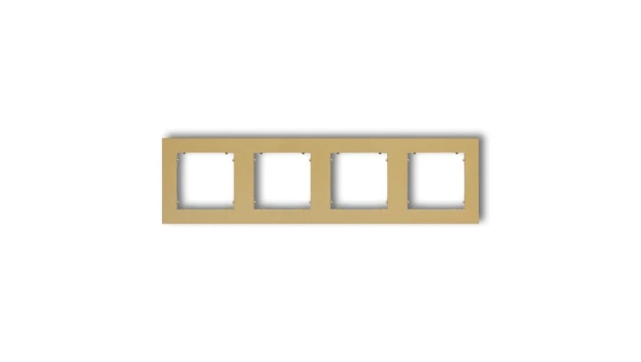 MINI Ramka poczwórna złota 29MR-4