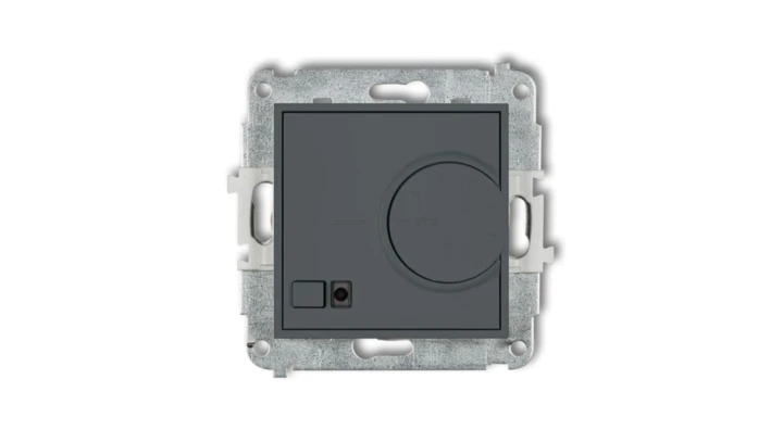 MINI Regulator temperatury elektroniczny z czujnikiem powietrznym grafitowy mat 28MRT-2