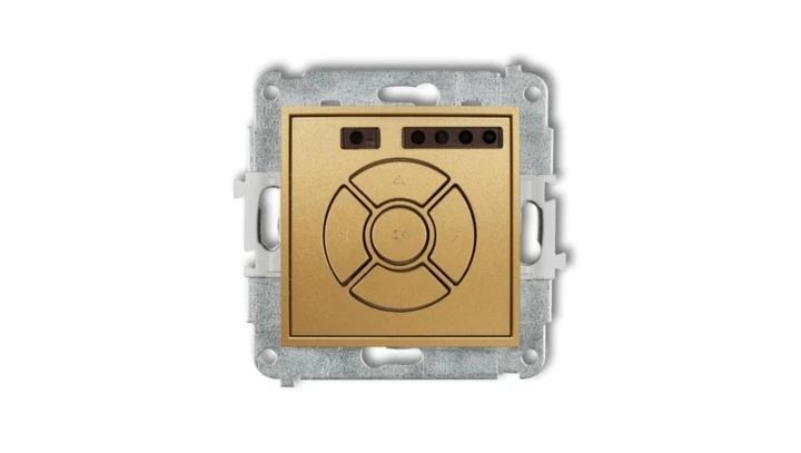 MINI Elektroniczny sterownik roletowy (przycisk strefowy) złoty 29MSR-5