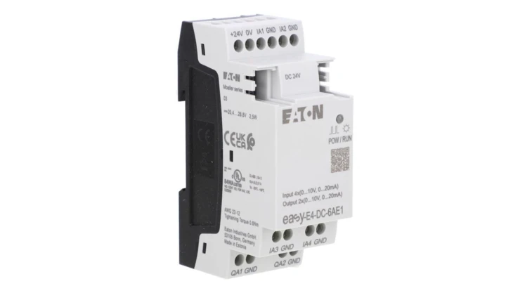 Rozszerzenie wejścia/wyjścia easyE4 24VDC 4AI 2AO 10VDC EASY-E4-DC-6AE1 197223