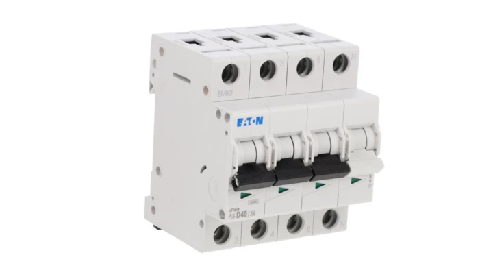 Wyłącznik nadprądowy 3P+N D 40A 6kA AC PL6-D40/3N 165044